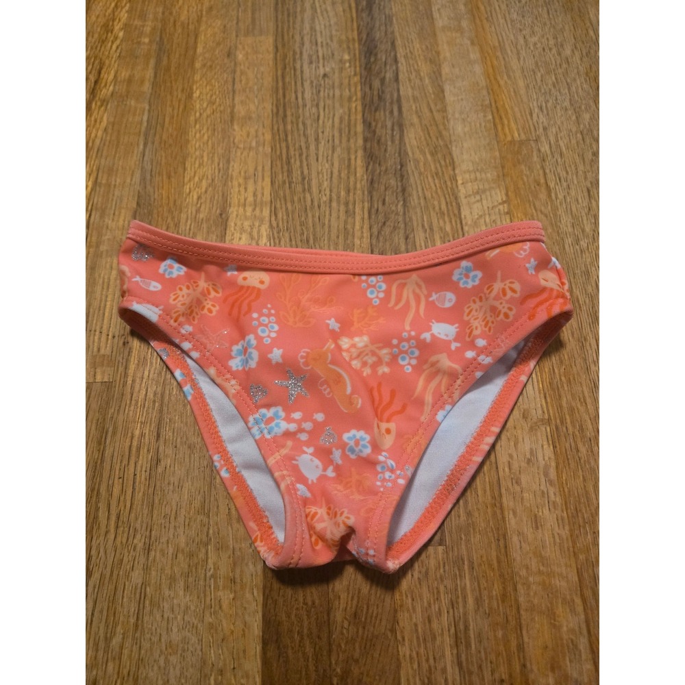 Gymboree Girls 2T Coral Sea Life Under the Sea Glitter Accent Bikini Swim Bottom